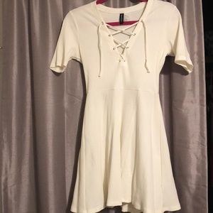 H&M Lace Up Front Dress